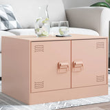 Coffee Table Pink 67x50x44 cm Steel 841728