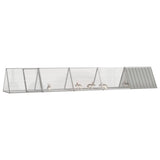 Rabbit Cage Grey 504,5x80,5x71 cm Galvanised Steel 3106451