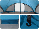 Tipi Tent with Roof Blue 18-Person Polyester and Steel 42028620