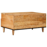 Coffee Table with Drawer Brown 80 x 54 x 40 cm Solid Mango Wood 4018929