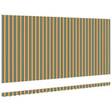 Awning Replacement Fabric Green and yellow 6 x 3.5 m Polyester 42000651