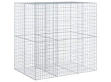 Gabion Basket with Cover 150x100x200 cm Galvanised Iron 3295226