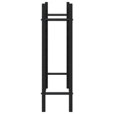 Wine Rack for 48 Bottles Black Metal 289563