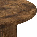 End Table Smoked Oak 39.7 x 39.7 x 60 cm Engineered Wood 891135