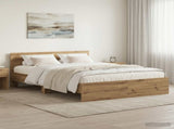 Bed Frame with Headboard Artisan Oak 120 x 200 cm 3445778