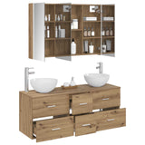 Bathroom Furniture Set 4 pcs Artisan Oak 3406750
