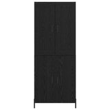 Highboard 2 pcs Black Oak Engineered Wood 3416121