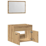 2 Piece Bathroom Furniture Set Artisan Oak Engineered Wood 862040