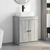 Bathroom Furniture Set Grey Sonoma Engineered Wood 3404255