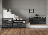 Rustic Chest of Seven Fabric Drawers - Black T3398P342220