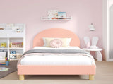 Children's Bed Frame with Headboard Pink 90 x 200 cm 42011037