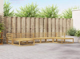 Outdoor Sofa Set 6 pcs White Solid Acacia Wood 3386813