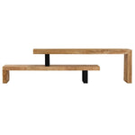 ZNTS TV Stand Solid Mango Wood 247321