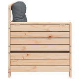 Garden Armrest Sofa with Cushion Solid Wood Pine 844914