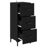 Sideboard Black Oak 34.5 x 34 x 90 cm Engineered Wood 881560