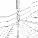 50972 2-Tier Kitchen Wire Basket Silver 180 Degree 75x38x80 cm