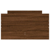 Bed Frame Brown Oak Engineered wood Single Bed Frame 3207384