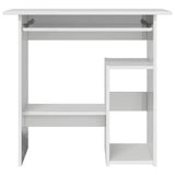 Desk High Gloss White 80x45x74 cm Engineered Wood 801370