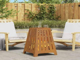 Fire Pit Brown 50 x 50 x 70 cm Weathering Steel 858959