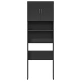 Washing Machine Cabinet Black 64x24x190 cm Engineered Wood 862390