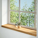 Window Sills 2 pcs Light Brown 110x30x2 cm Solid Wood Oak 4009153