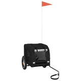 Pet Bike Trailer Black Oxford Fabric and Iron 93828