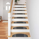 Self-adhesive Stair Mats 15 pcs Anthracite 65 x 21 x 4 cm 42011453