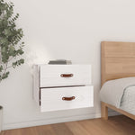 ZNTS Wall-mounted Bedside Cabinet White 50x36x40 cm 820978