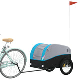 Bike Trailer Black and Blue 45 kg Iron 94135