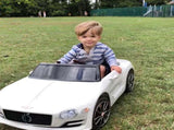 Kids Electric Car Kids Ride on Toys W/ LED Lights-White T3398P348149