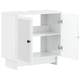 Bathroom Sink Cabinet EDE High Gloss White 59.5 x 31.5x 59 cm 895909