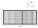 Gabion with 3.5 mm Wire and 5x5 cm Mesh 350x100x200 cm 3462481