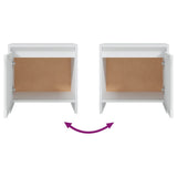 Bedside Cabinets 2 pcs White 45x34x44.5 cm Engineered Wood 809864