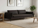 3-Seater Sofa Black 222 x 81 x 89 cm Velvet 42048648