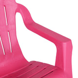 Garden Chairs 2 pcs for Children Pink 37x34x44 cm PP Wooden Look 364741