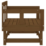 Garden Chairs 2 pcs Honey Brown Solid Wood Pine 825390