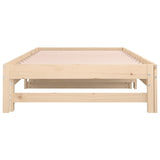Pull-out Day Bed without Mattress 2x cm Solid Wood Pine 820432