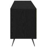 TV Cabinet Black oak 150 x 30 x 44.5 cm Engineered wood 862136