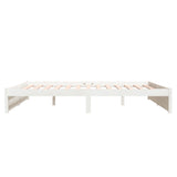 Bed Frame without Mattress White Solid Wood 180x200 cm Super King 814965