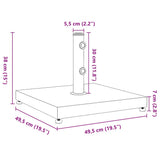 Parasol Base for 32/38/48 mm Poles 28 kg Square 368675