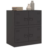 Sideboard Black Cold-rolled Steel Medium Sideboard Rectangular 841649