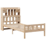 Bookcase Bed without Mattress 100x200 cm Solid Wood Pine 3322168