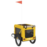 Pet Bike Trailer Yellow and Black Oxford Fabric&Iron 93924