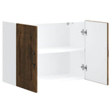 Kitchen Wall Cabinet Kalmar Smoked Oak Engineered Wood 853592