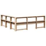 Bookcase Headboard L-Shaped 180 cm Solid Wood Pine 859256