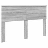 Bed Frame Grey Sonoma 150 x 200 cm Engineered Wood 3408569