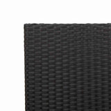 Garden Stacking Chairs 4 pcs Black and Brown 54 x 56 x 90 cm 3403061