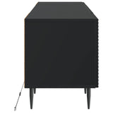 LED TV Cabinet Black Engineered Wood 896906