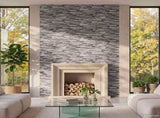 Wall Panels 10 pcs 100 x 50 cm Dark Grey and Light Grey 42046641