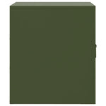 ZNTS Bedside Cabinets 2 pcs Olive Green 34.5x39x44 cm Steel 841616